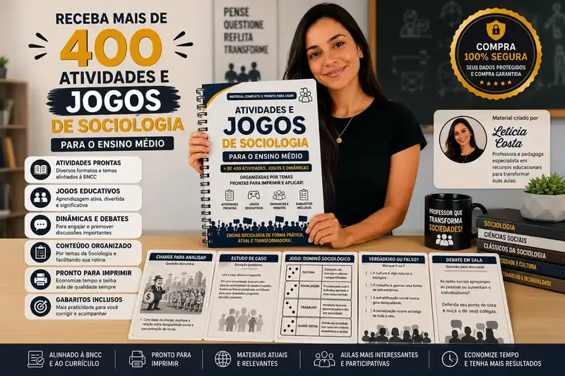 Kit Premium Atividades e Jogos de Sociologia
